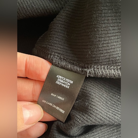 Torrid Black Small Rib Hi-Lo Knit Dress Size 1XL EUC - Picture 8 of 9